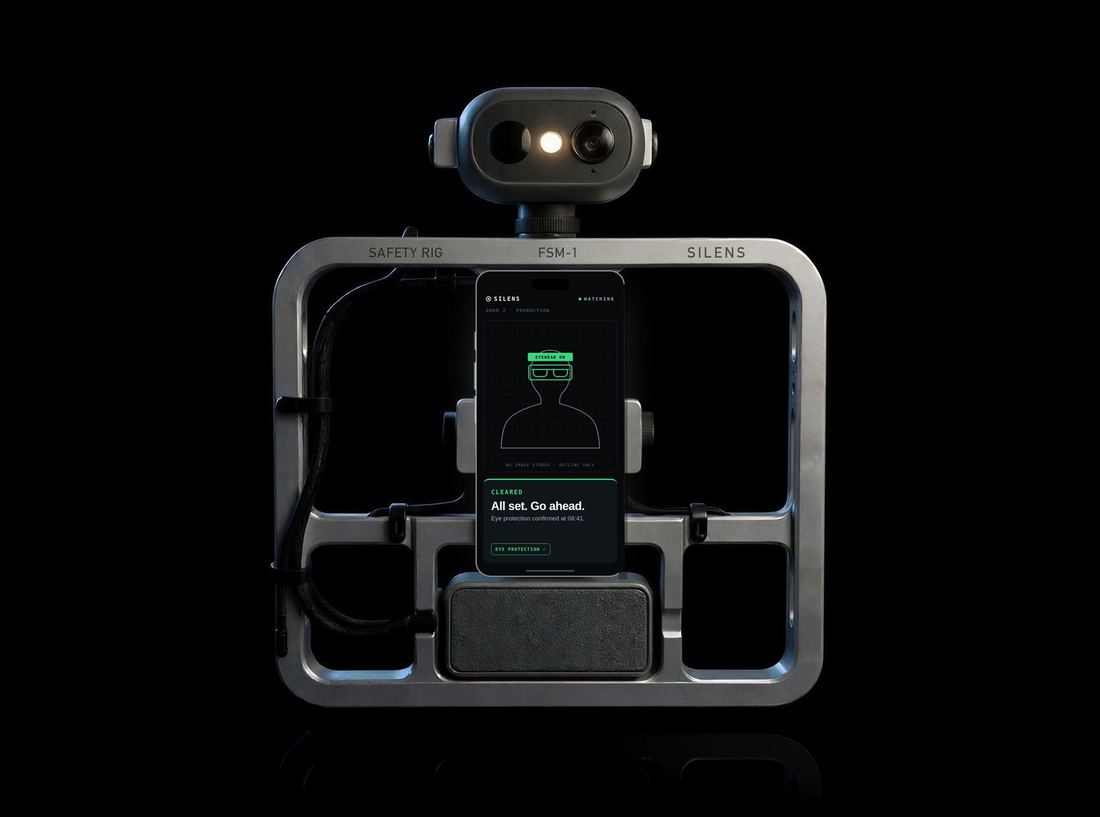The rig's screen in green: Cleared. All set. Go ahead. Eye protection confirmed.